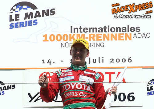 Christiaan Frankenhout op het podium